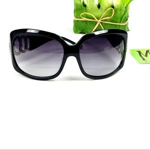 Stylish Full Rim Black sunglasses Gradient Lenses